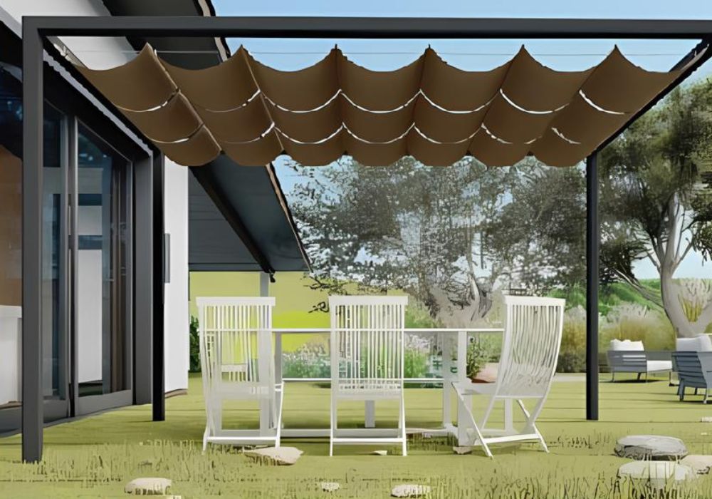 An image of a retractable pergola canopy.