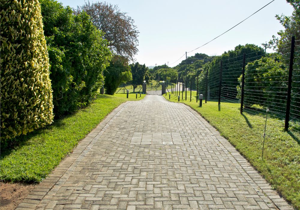 An image of a modern driveway.