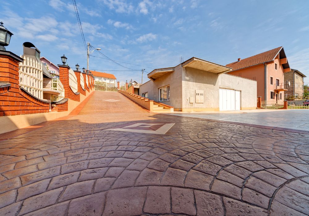 An image of a modern driveway.