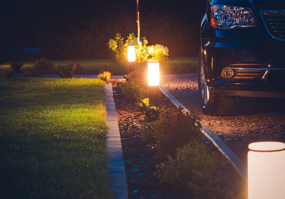 An image of a modern driveway.