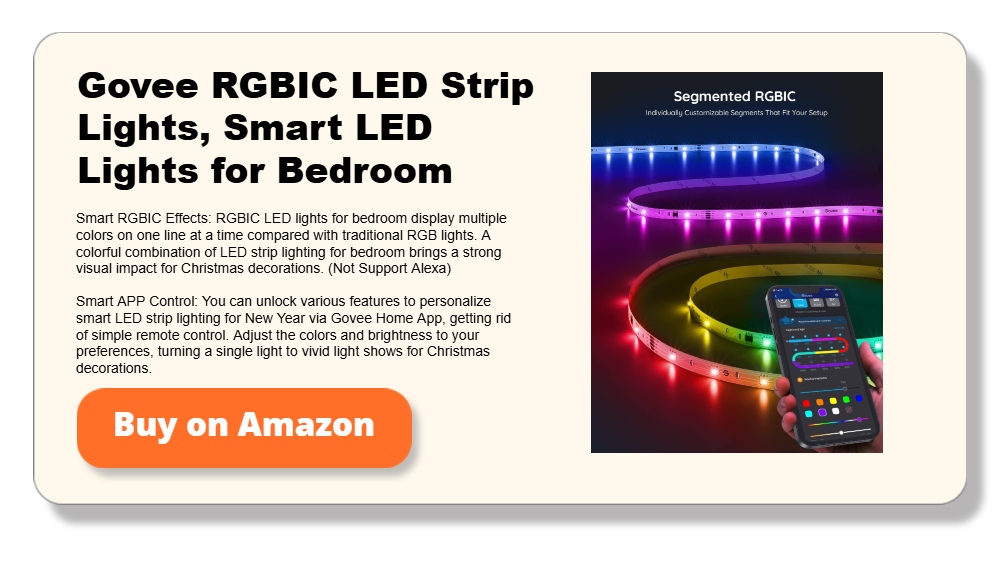 Govee RGBIC LED Strip Lights, Smart LED Lights for Bedroom